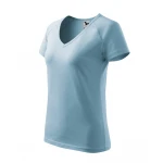 Camiseta mujer MALFINI Dream con cuello en V y mangas raglán, disponible para personalizar con su logo