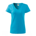 Camiseta mujer MALFINI Dream con cuello en V y mangas raglán, disponible para personalizar con su logo