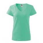 Camiseta mujer MALFINI Dream con cuello en V y mangas raglán, disponible para personalizar con su logo