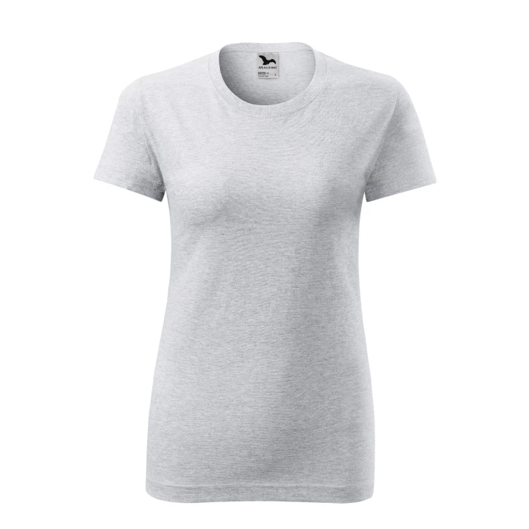 Camiseta mujer MALFINI Classic en algodón 100%, corte ajustado y cuello redondo fino, disponible para personalizar
