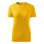 Camiseta mujer MALFINI Classic en algodón 100%, corte ajustado y cuello redondo fino, disponible para personalizar