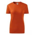 Camiseta mujer MALFINI Classic en algodón 100%, corte ajustado y cuello redondo fino, disponible para personalizar