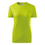 Camiseta mujer MALFINI Classic en algodón 100%, corte ajustado y cuello redondo fino, disponible para personalizar