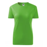 Camiseta mujer MALFINI Classic en algodón 100%, corte ajustado y cuello redondo fino, disponible para personalizar