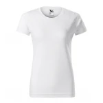 Camiseta mujer MALFINI mod. Basic en algodón single jersey, frente y dorso, personalizable con logo empresarial