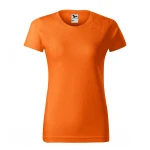 Camiseta mujer MALFINI mod. Basic en algodón single jersey, frente y dorso, personalizable con logo empresarial