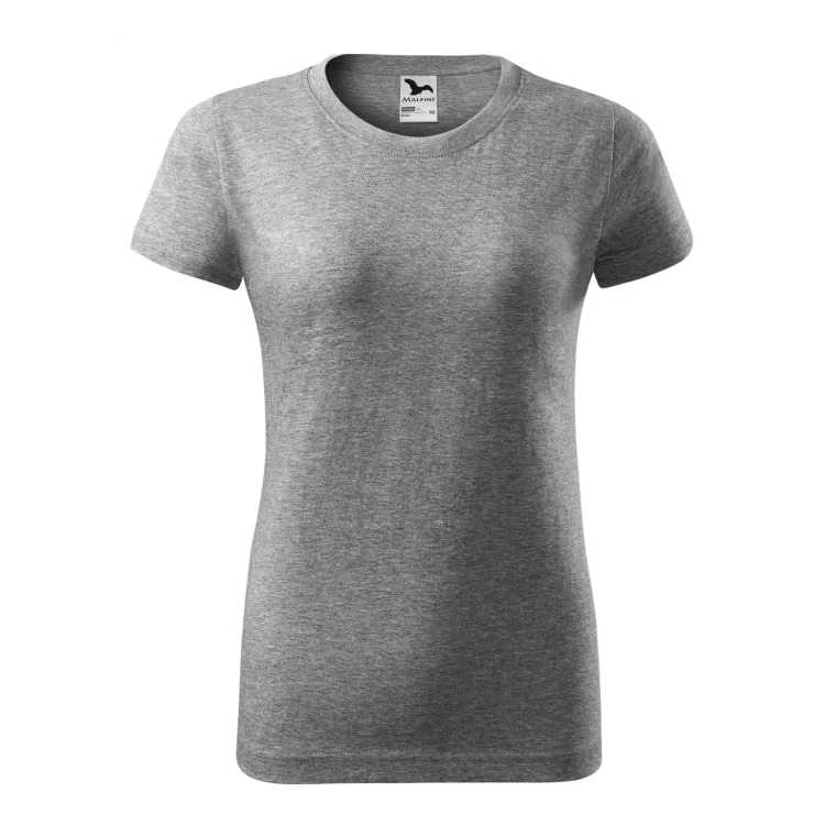 Camiseta mujer MALFINI mod. Basic en algodón single jersey, frente y dorso, personalizable con logo empresarial