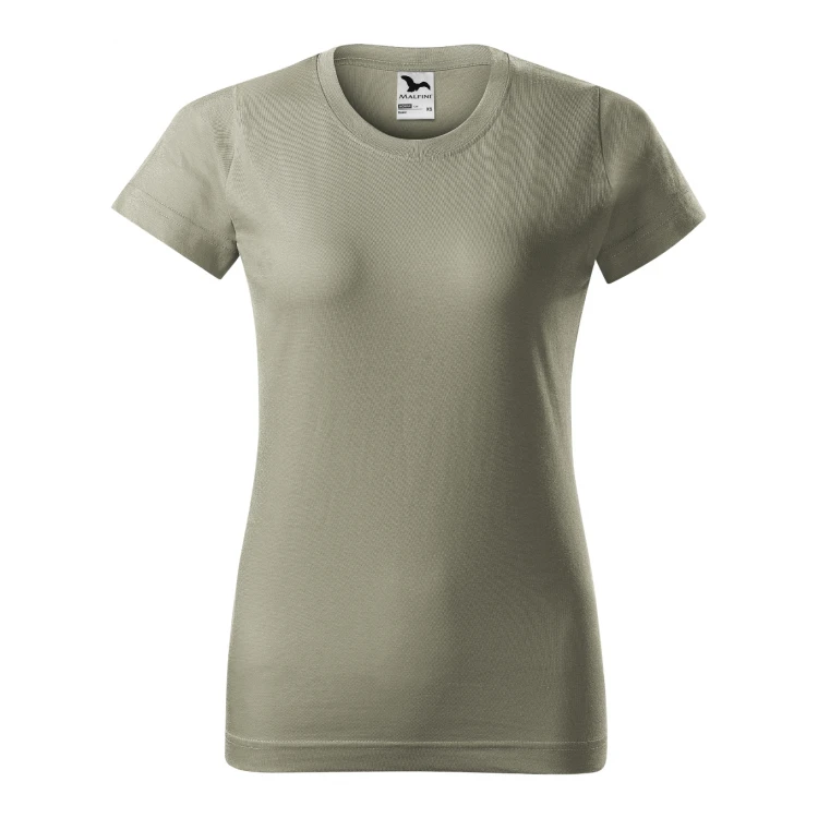 Camiseta mujer MALFINI mod. Basic en algodón single jersey, frente y dorso, personalizable con logo empresarial
