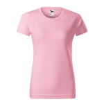 Camiseta mujer MALFINI mod. Basic en algodón single jersey, frente y dorso, personalizable con logo empresarial