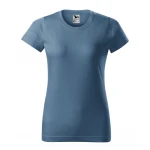 Camiseta mujer MALFINI mod. Basic en algodón single jersey, frente y dorso, personalizable con logo empresarial