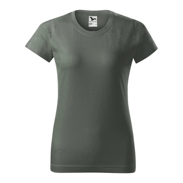 Camiseta mujer MALFINI mod. Basic en algodón single jersey, frente y dorso, personalizable con logo empresarial