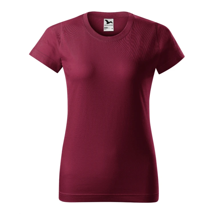 Camiseta mujer MALFINI mod. Basic en algodón single jersey, frente y dorso, personalizable con logo empresarial