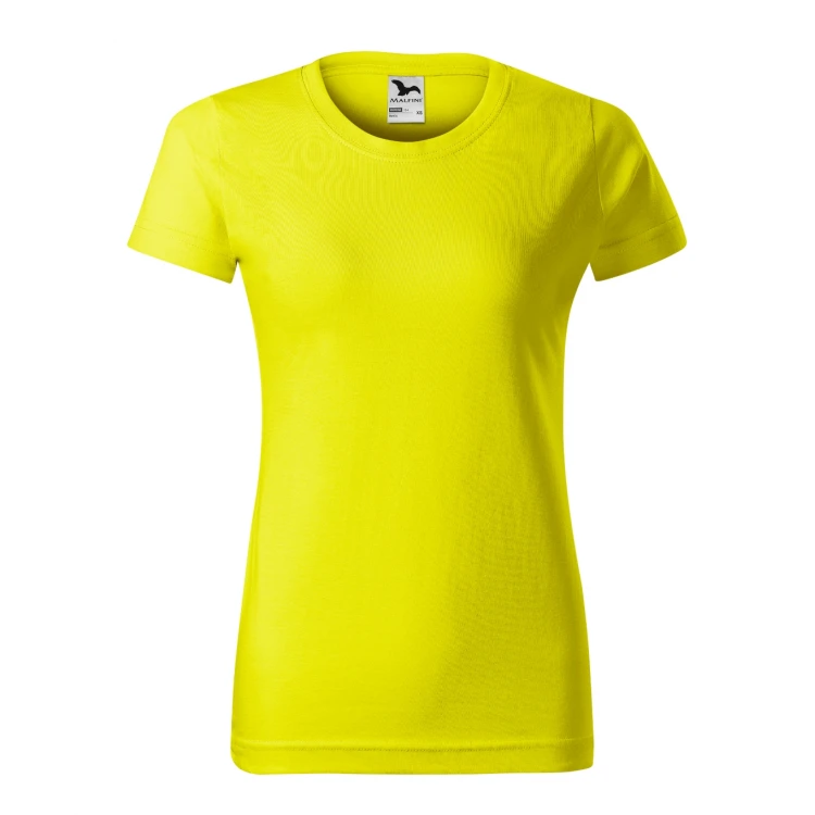 Camiseta mujer MALFINI mod. Basic en algodón single jersey, frente y dorso, personalizable con logo empresarial