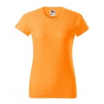 Camiseta mujer MALFINI mod. Basic en algodón single jersey, frente y dorso, personalizable con logo empresarial