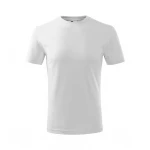 Camiseta infantil MALFINI Classic New de algodón, vista frontal, personalizable con logo