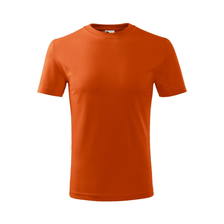 Camiseta infantil MALFINI Classic New de algodón, vista frontal, personalizable con logo