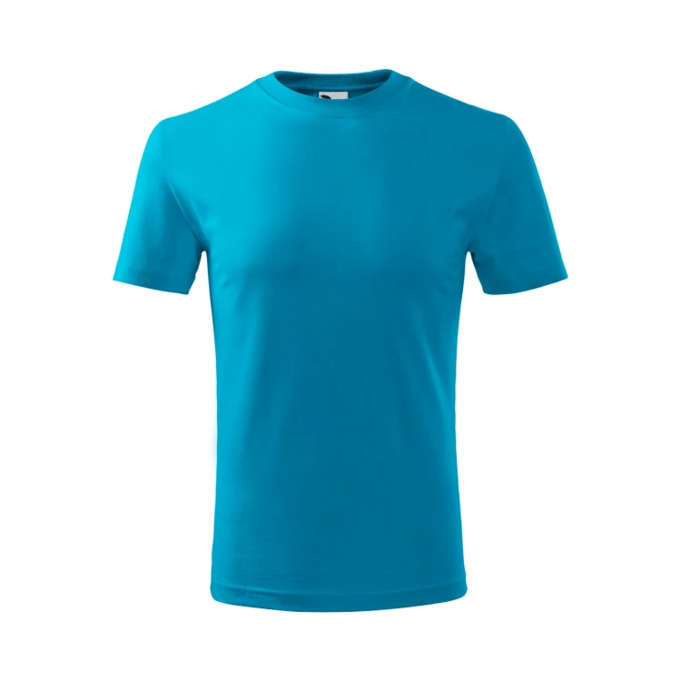 Camiseta infantil MALFINI Classic New de algodón, vista frontal, personalizable con logo