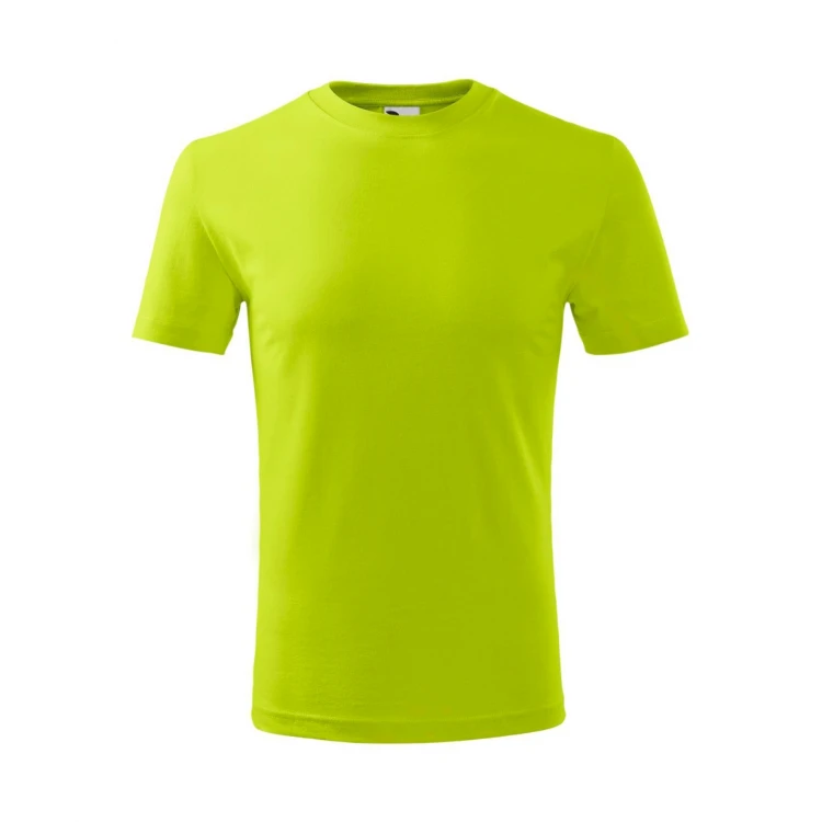 Camiseta infantil MALFINI Classic New de algodón, vista frontal, personalizable con logo