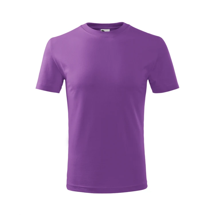 Camiseta infantil MALFINI Classic New de algodón, vista frontal, personalizable con logo
