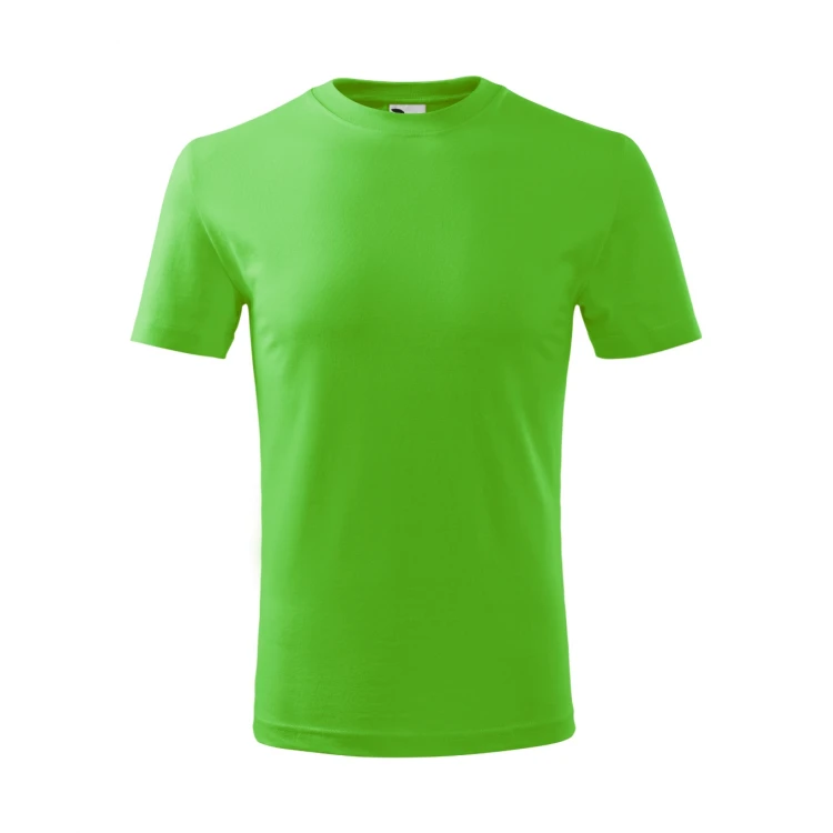 Camiseta infantil MALFINI Classic New de algodón, vista frontal, personalizable con logo