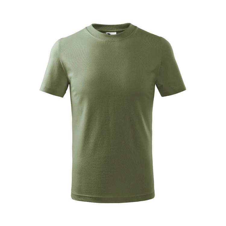 Camiseta infantil MALFINI Basic en algodón con acabado de silicona, disponible para personalizar con logo