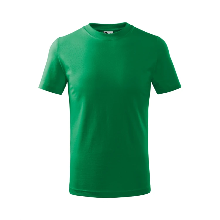 Camiseta infantil MALFINI Basic en algodón con acabado de silicona, disponible para personalizar con logo