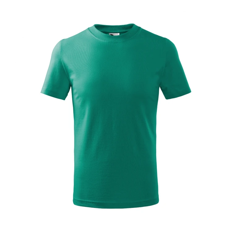 Camiseta infantil MALFINI Basic en algodón con acabado de silicona, disponible para personalizar con logo