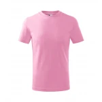 Camiseta infantil MALFINI Basic en algodón con acabado de silicona, disponible para personalizar con logo