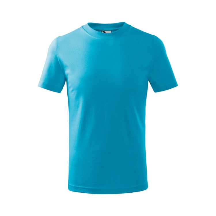 Camiseta infantil MALFINI Basic en algodón con acabado de silicona, disponible para personalizar con logo
