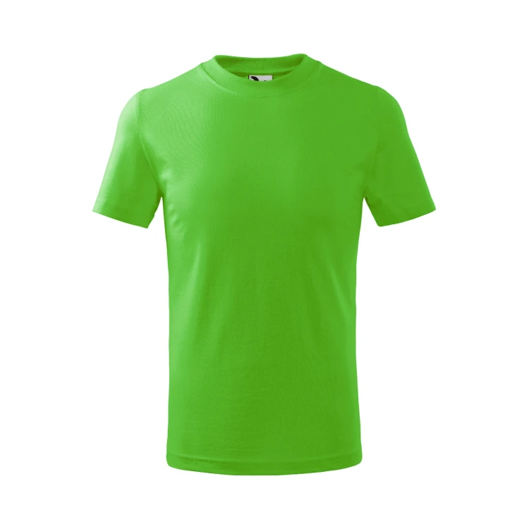 Camiseta infantil MALFINI Basic en algodón con acabado de silicona, disponible para personalizar con logo
