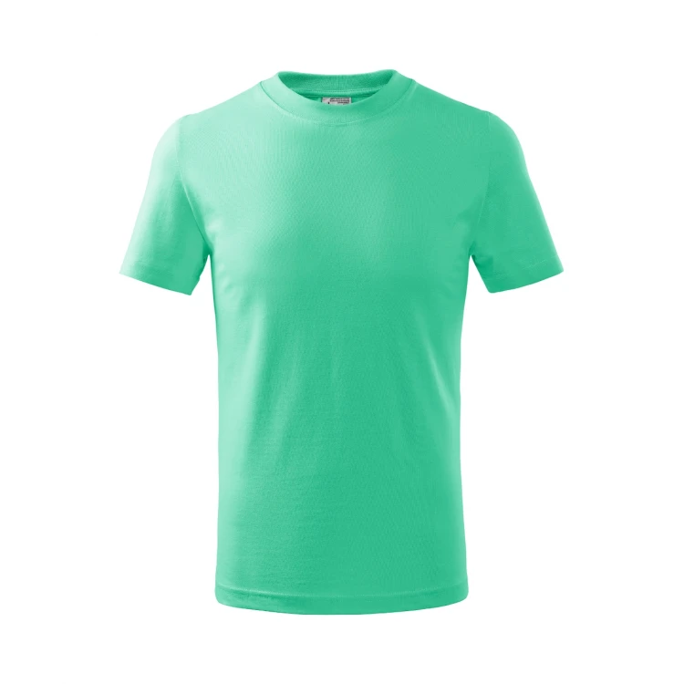 Camiseta infantil MALFINI Basic en algodón con acabado de silicona, disponible para personalizar con logo