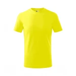 Camiseta infantil MALFINI Basic en algodón con acabado de silicona, disponible para personalizar con logo