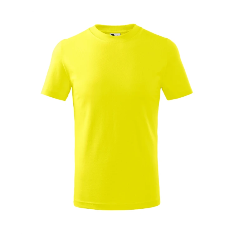 Camiseta infantil MALFINI Basic en algodón con acabado de silicona, disponible para personalizar con logo