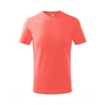 Camiseta infantil MALFINI Basic en algodón con acabado de silicona, disponible para personalizar con logo