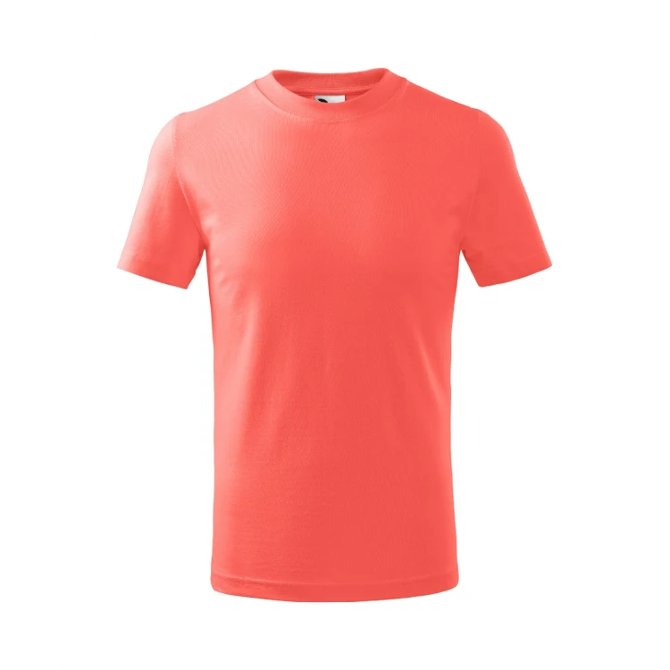 Camiseta infantil MALFINI Basic en algodón con acabado de silicona, disponible para personalizar con logo
