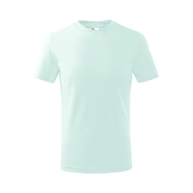 Camiseta infantil MALFINI Basic en algodón con acabado de silicona, disponible para personalizar con logo