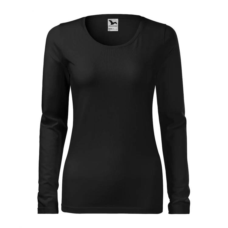 Camiseta mujer manga larga MALFINI mod. Slim en algodón elastano con corte slim fit para personalizar con logo