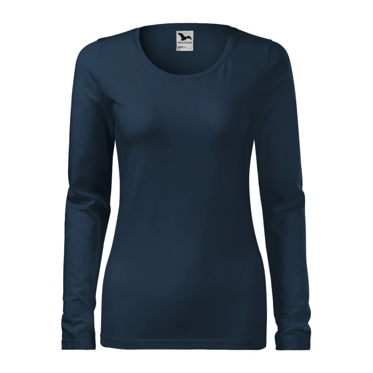 Camiseta mujer manga larga MALFINI mod. Slim en algodón elastano con corte slim fit para personalizar con logo