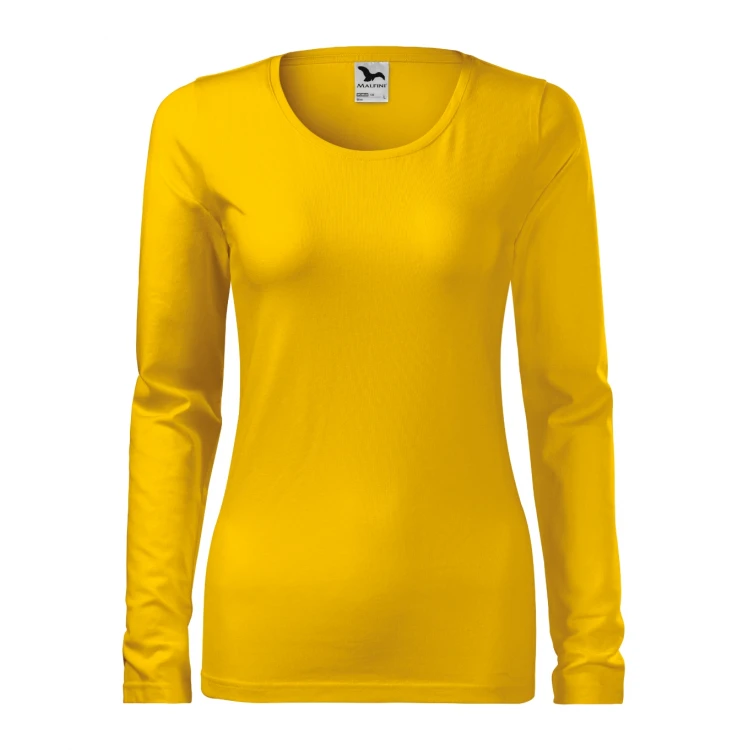 Camiseta mujer manga larga MALFINI mod. Slim en algodón elastano con corte slim fit para personalizar con logo