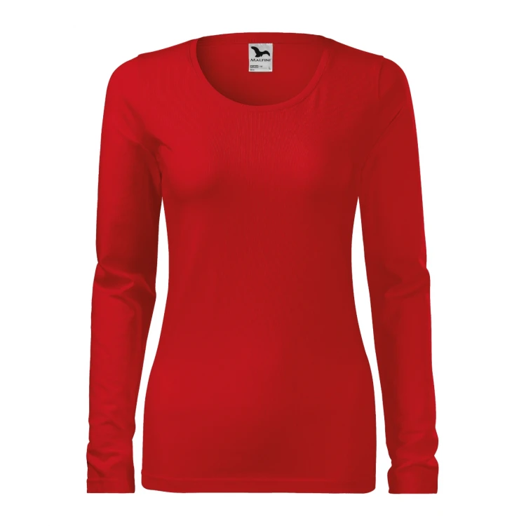 Camiseta mujer manga larga MALFINI mod. Slim en algodón elastano con corte slim fit para personalizar con logo