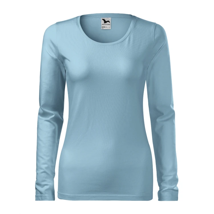 Camiseta mujer manga larga MALFINI mod. Slim en algodón elastano con corte slim fit para personalizar con logo