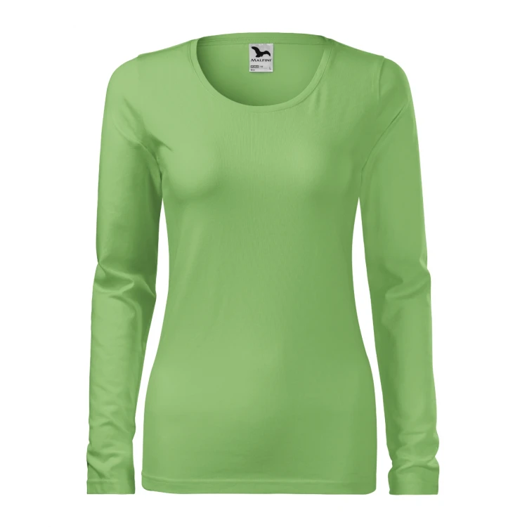 Camiseta mujer manga larga MALFINI mod. Slim en algodón elastano con corte slim fit para personalizar con logo