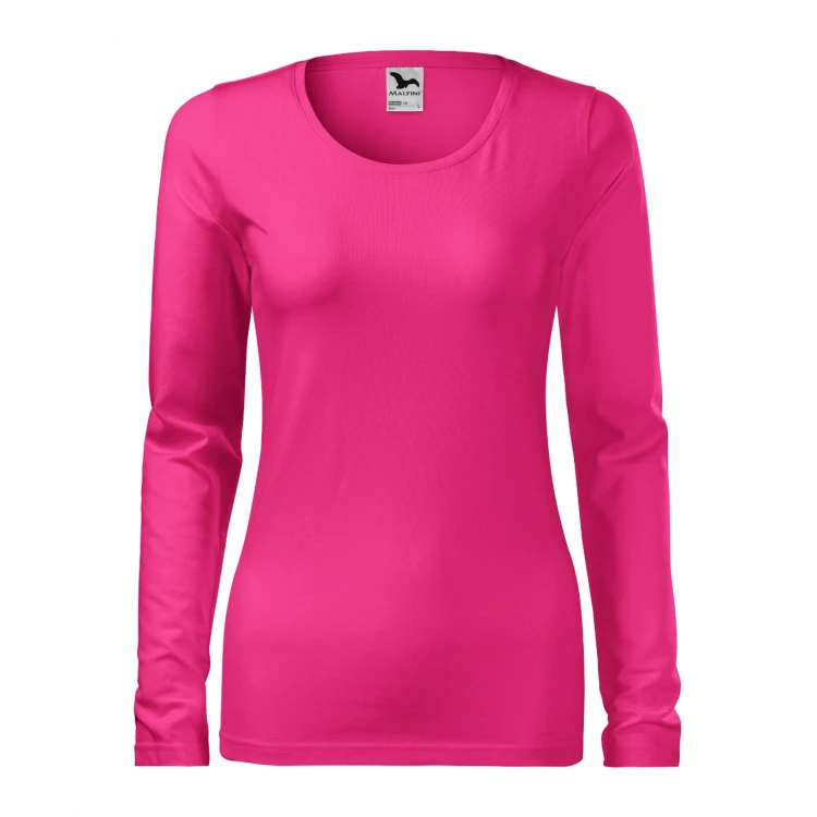 Camiseta mujer manga larga MALFINI mod. Slim en algodón elastano con corte slim fit para personalizar con logo