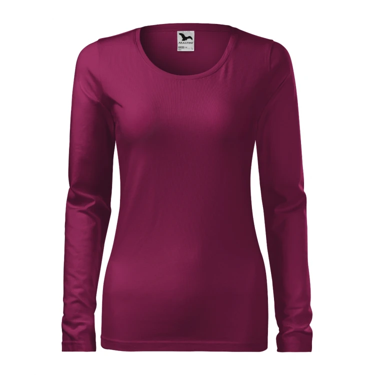 Camiseta mujer manga larga MALFINI mod. Slim en algodón elastano con corte slim fit para personalizar con logo