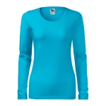 Camiseta mujer manga larga MALFINI mod. Slim en algodón elastano con corte slim fit para personalizar con logo