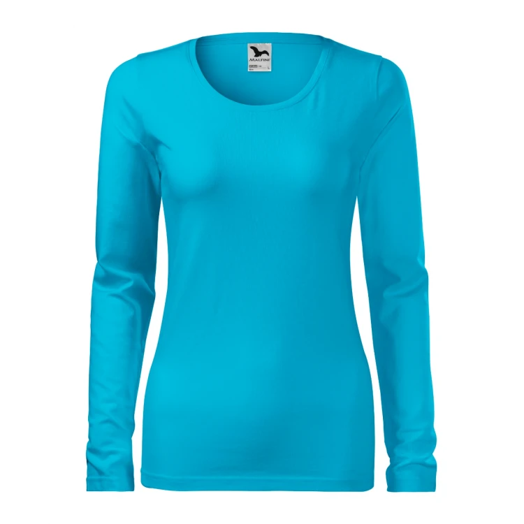 Camiseta mujer manga larga MALFINI mod. Slim en algodón elastano con corte slim fit para personalizar con logo