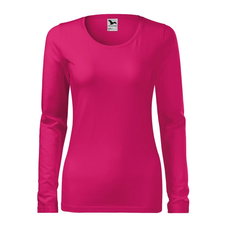 Camiseta mujer manga larga MALFINI mod. Slim en algodón elastano con corte slim fit para personalizar con logo