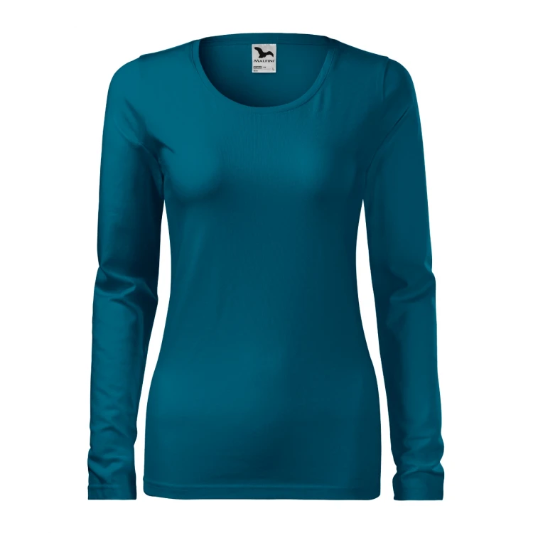 Camiseta mujer manga larga MALFINI mod. Slim en algodón elastano con corte slim fit para personalizar con logo