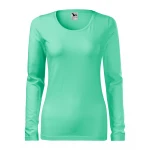 Camiseta mujer manga larga MALFINI mod. Slim en algodón elastano con corte slim fit para personalizar con logo
