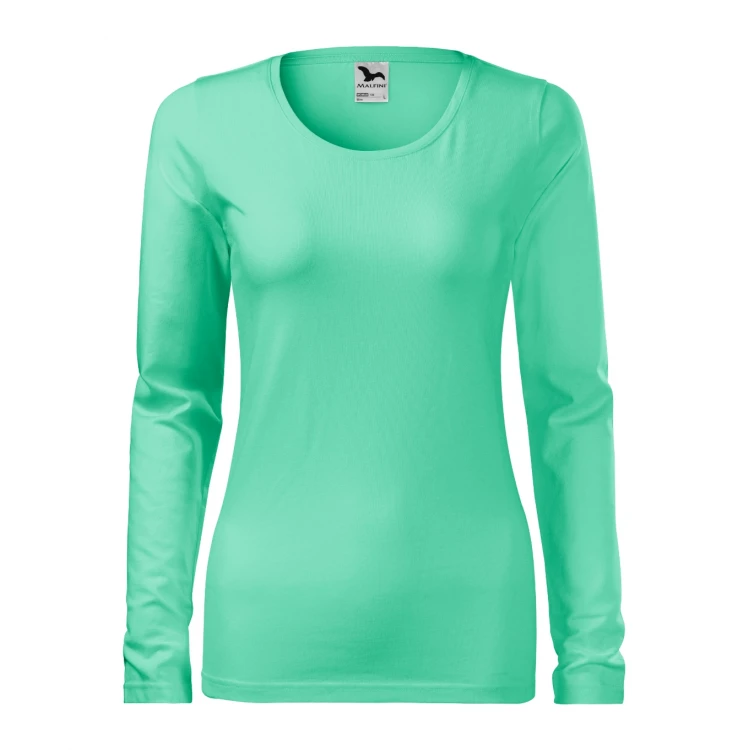 Camiseta mujer manga larga MALFINI mod. Slim en algodón elastano con corte slim fit para personalizar con logo